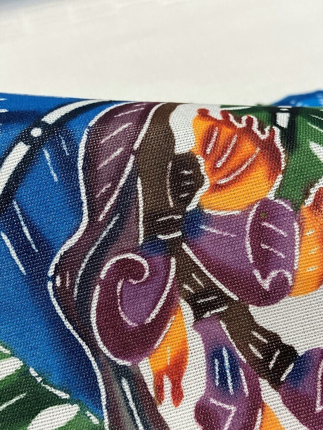 紅型染の最高峰 人間国宝 玉那覇有公 南風原ロートン織との共演 芭蕉に