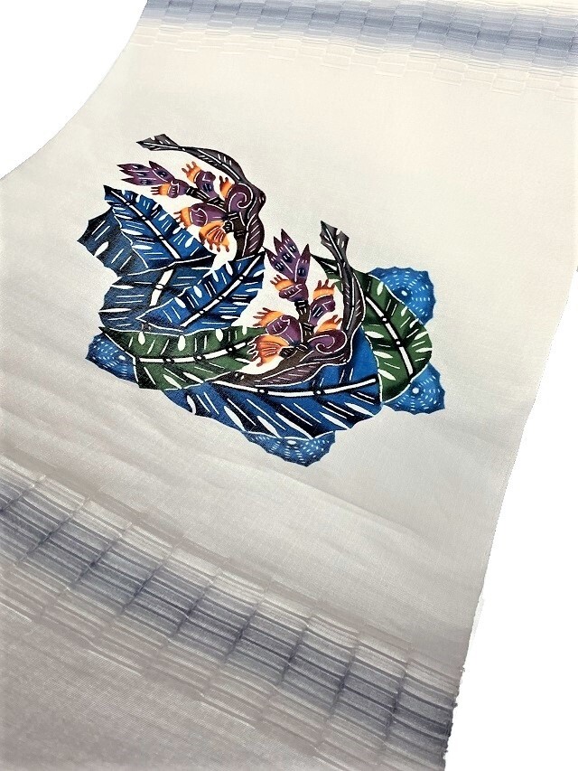 紅型染の最高峰 人間国宝 玉那覇有公 南風原ロートン織との共演 芭蕉に