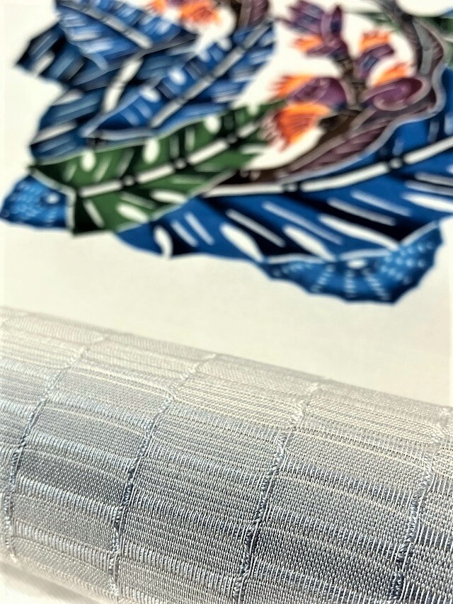 紅型染の最高峰 人間国宝 玉那覇有公 南風原ロートン織との共演 芭蕉に