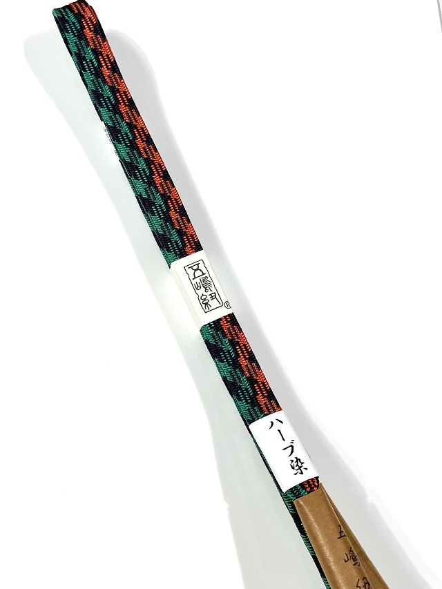 五嶋紐 帯締め｜千鳥格子 ツートンカラー オレンジ/グリーン/茄子紺