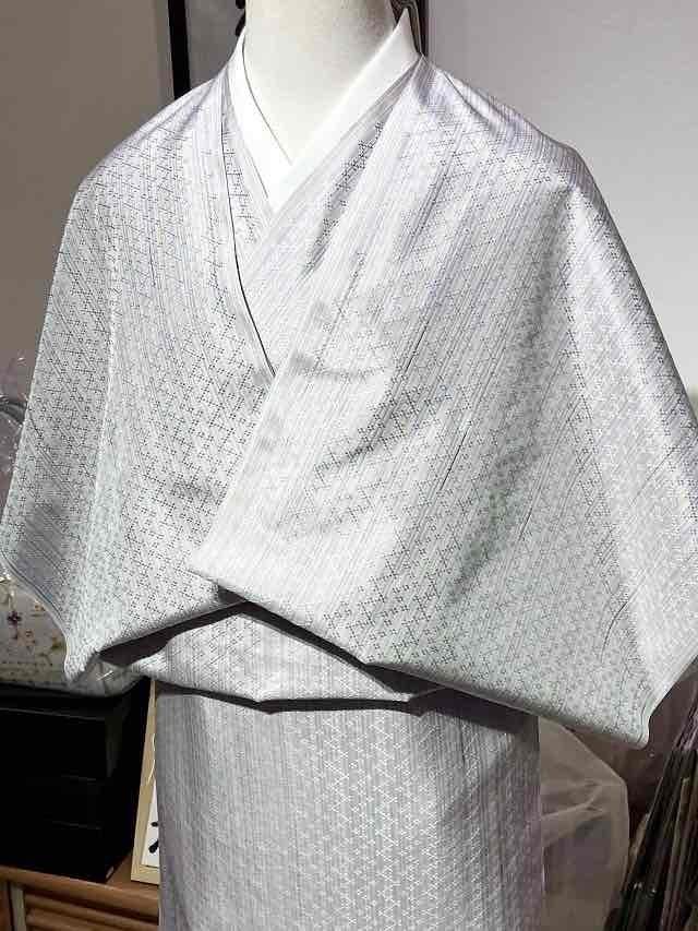 南風原花織 本場琉球 手織 全通 袋帯 未使用品 金糸 銀糸 絹100% 南風原花織 本場琉球 手織 全通 袋帯 未使用品 金糸 銀糸 絹100%