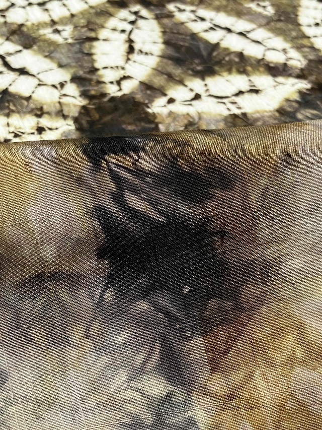 篭染二重絞り 九寸名古屋帯 筬園工房｜幻想的な染模様 | 着物セレクト