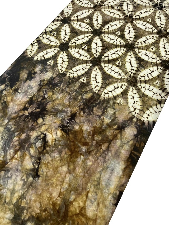 籠染め二重絞り