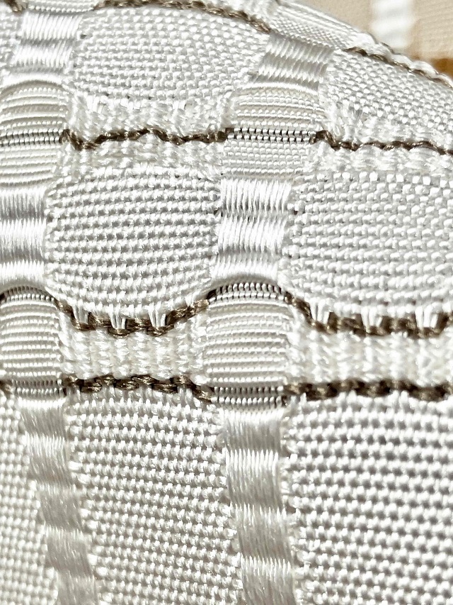 吉野間道藤山千春浮き織り開き仕立て九寸名古屋帯