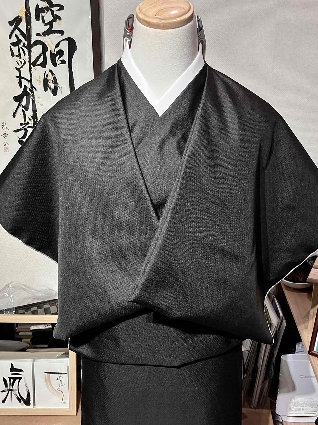 黒黄八丈｜究極の黒 激レア品 本場黄八丈 まるまなこ ｜着物