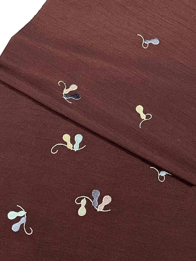 帯揚げ 刺繍 瓢箪