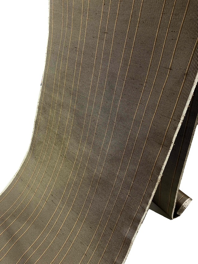 牛首紬 たたき染 共八掛 岩井茶 美品 イ6091 牛首紬 先染め|希少 特選品 特別価格| スポットガーデン