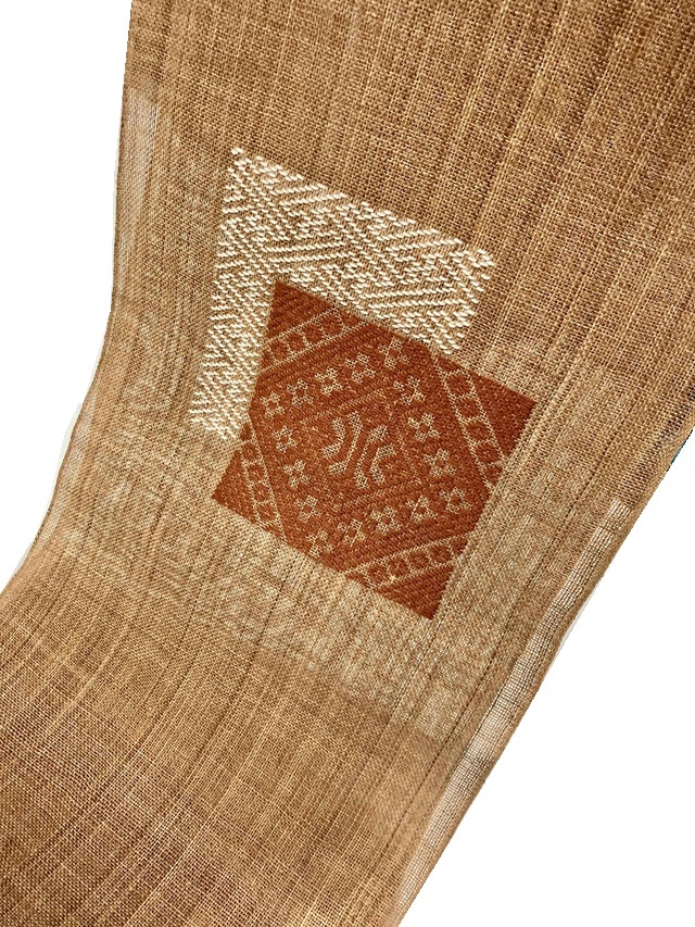 古シナ布　科布　襤褸 東北地方 大正時代 古袋 しな布　31cm x 66cm 古シナ布 科布 襤褸 東北地方 大正時代 古袋 アンティーク しな
