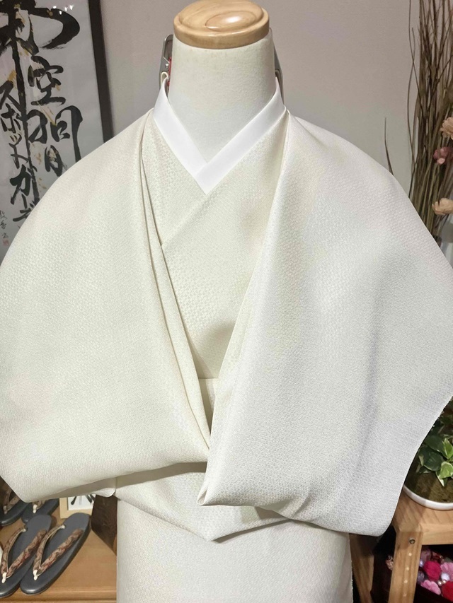 白たか織 夏着尺 アイボリー｜極上の綾織物｜着物セレクト専門店