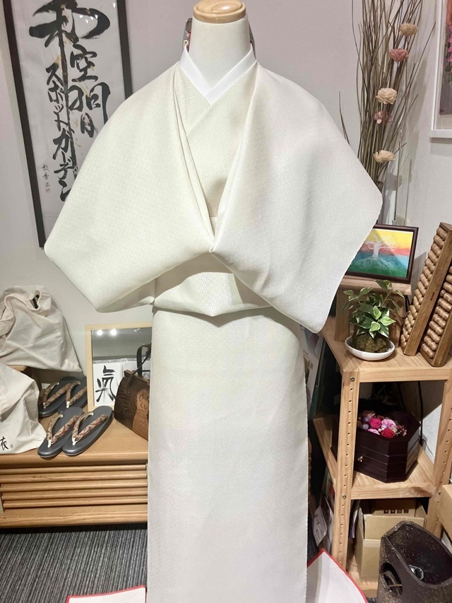 白たか織 夏着尺 アイボリー｜極上の綾織物｜着物セレクト専門店