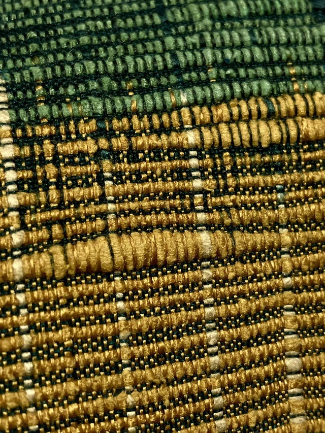 越後おぐに　柿泥布　夏　麻　柿渋和紙糸　八寸名古屋帯 越後おぐに柿泥布夏麻柿渋和紙糸八寸名古屋帯