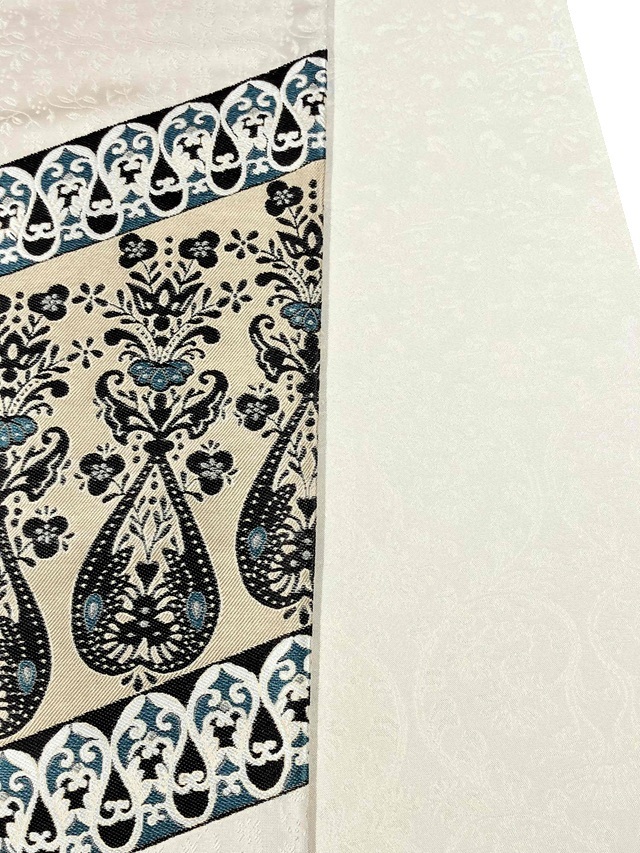 仙福屋 西陣織 となみ織物 更紗大全 破格値アウトレット ペイズリー