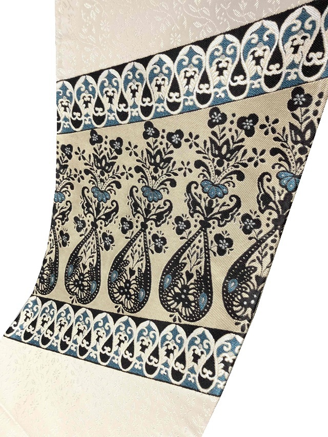 仙福屋 西陣織 となみ織物 更紗大全 破格値アウトレット ペイズリー