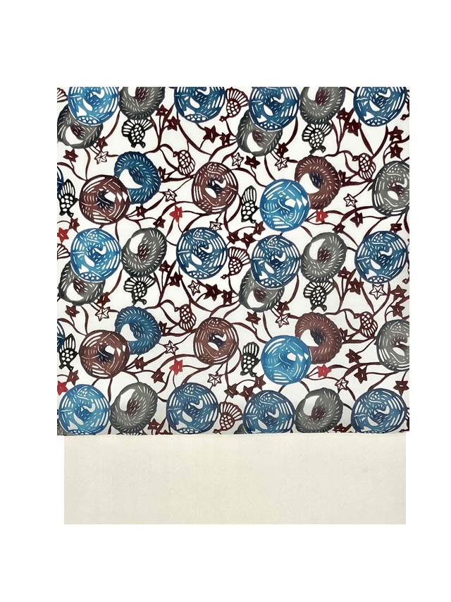 城間栄順　紅型　夏大島東郷織物