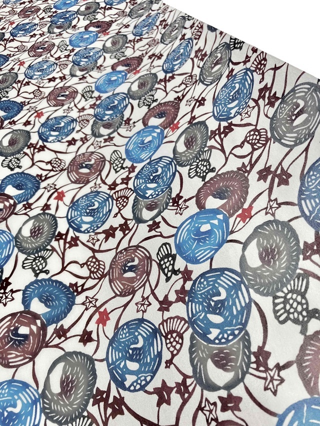 城間栄順　紅型　夏大島東郷織物