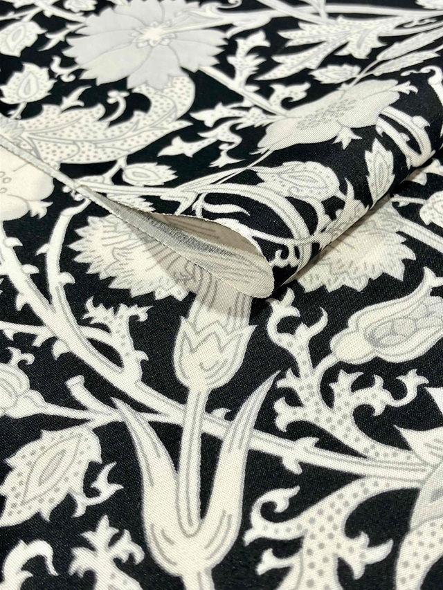 牛首紬 九寸名古屋帯 京染 更紗文様1 10周年感謝価格 ｜着物セレクト