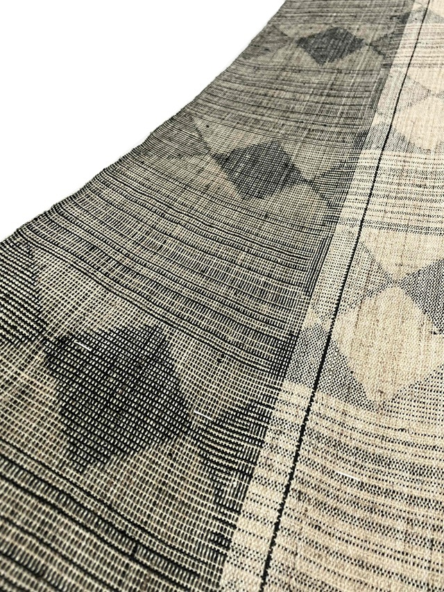 夏物　織りの八寸名古屋帯（絣文）美品 nob2306025-6-1.jpg