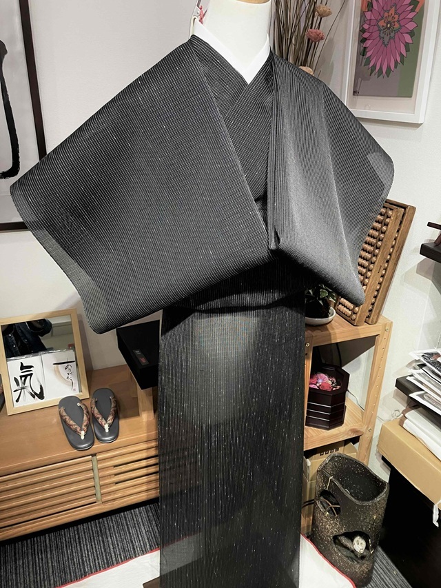 白たか上布 夏着尺 墨黒｜着物セレクト専門店スポットガーデン