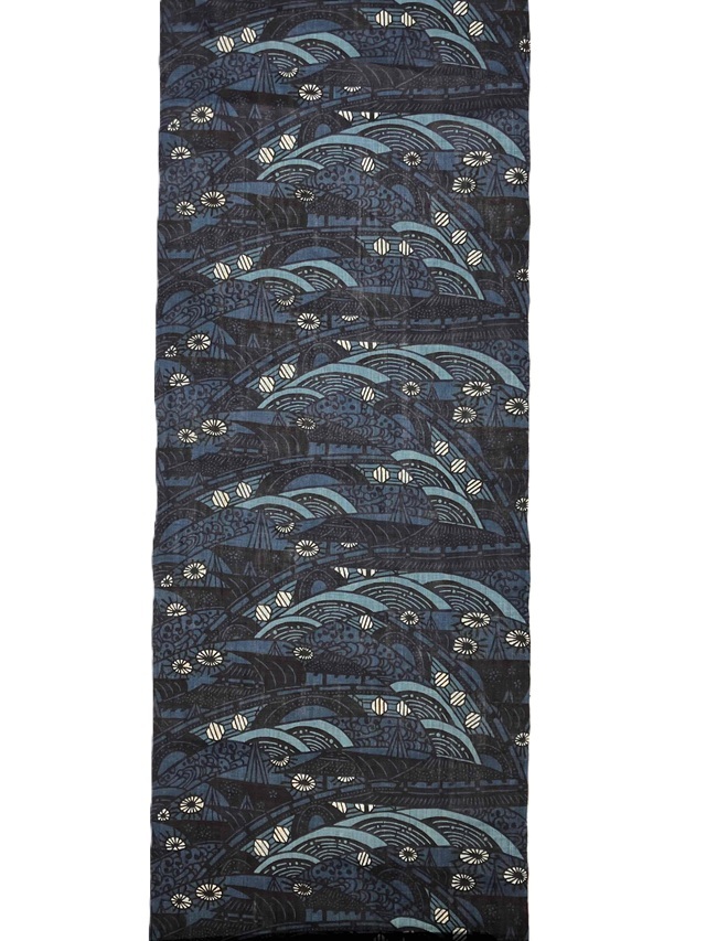 城間栄順 美しいキモノ掲載 藍型