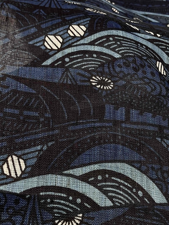 城間栄順 美しいキモノ掲載 藍型