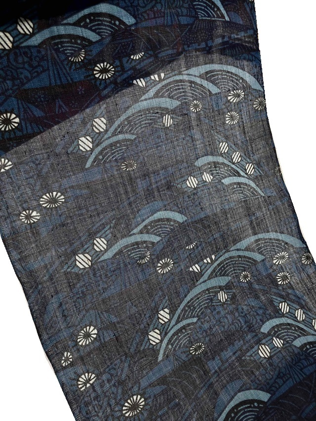 城間栄順 美しいキモノ掲載 藍型