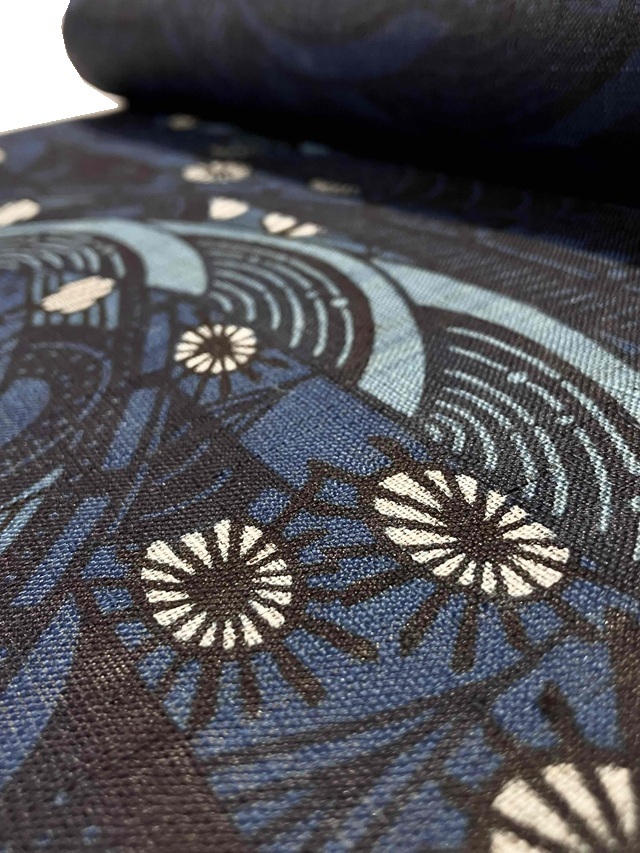 城間栄順 美しいキモノ掲載 藍型