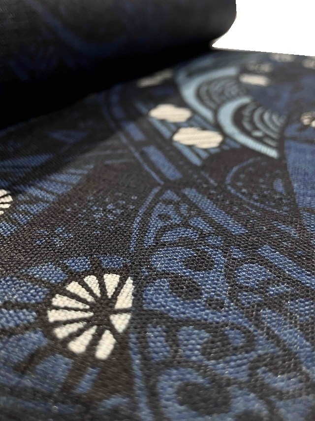 城間栄順 美しいキモノ掲載 藍型