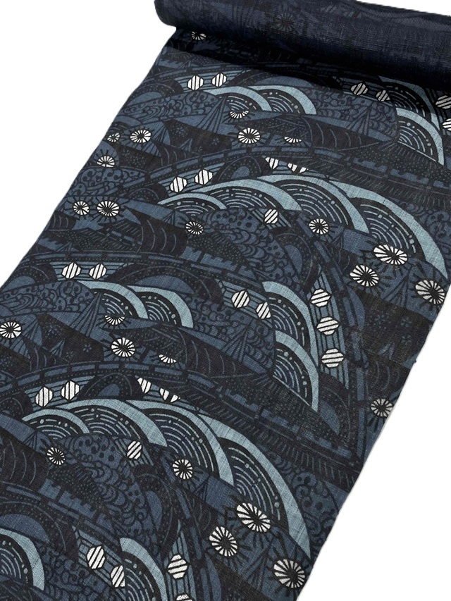 城間栄順 美しいキモノ掲載 藍型