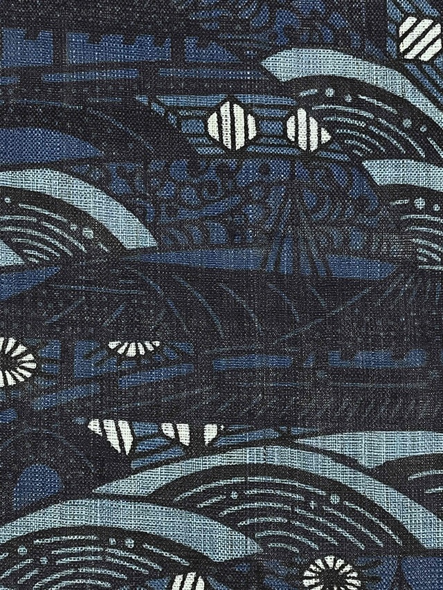 城間栄順 美しいキモノ掲載 藍型