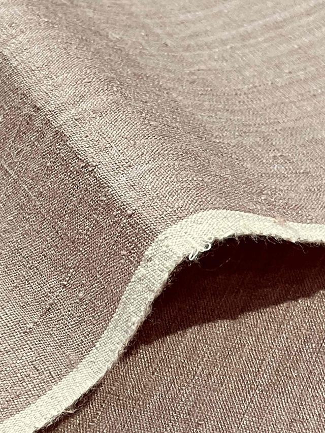 結城紬　無地 本場結城紬 地機無地(宮崎・淡灰梅色) - 染と織たかはしオンラインショップ