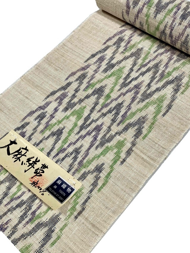 手織り絣織 夏単衣 八寸名古屋帯 川口織物1｜洗練されたお洒落さを
