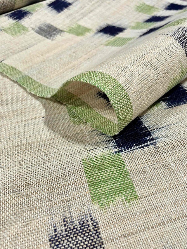麻　絽　名古屋帯　無地　生成色　単衣〜盛夏に 8-8 夏帯 夏物 名古屋帯 九寸 美品 正絹 着物 名古屋仕立て 絽