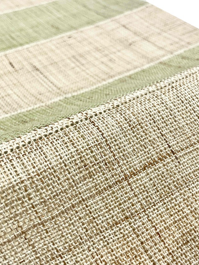 奥会津昭和村 からむし織 八寸名古屋帯高機夏単衣6534