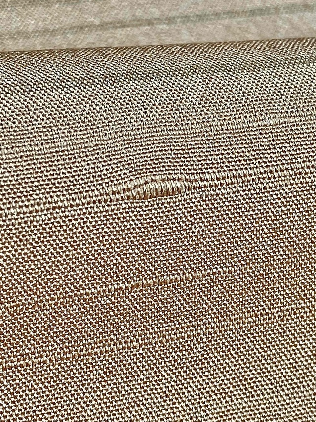 なつきぬ 単衣夏着尺 五百機織 佐志め織物 薄茶横縞｜着物セレクト専門