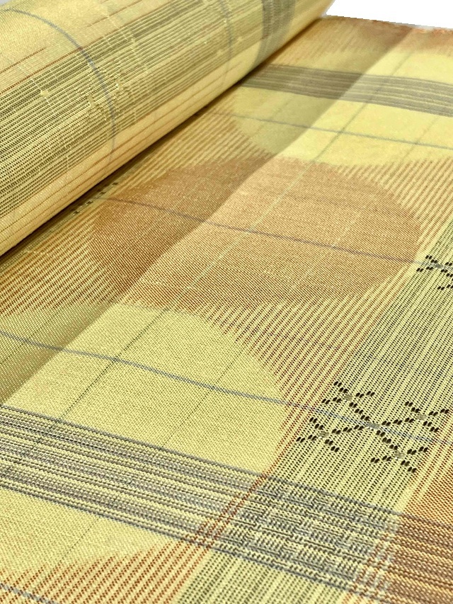 古布 木綿 絣 格子 透かし織 古布 木綿 絣 格子 透かし織
