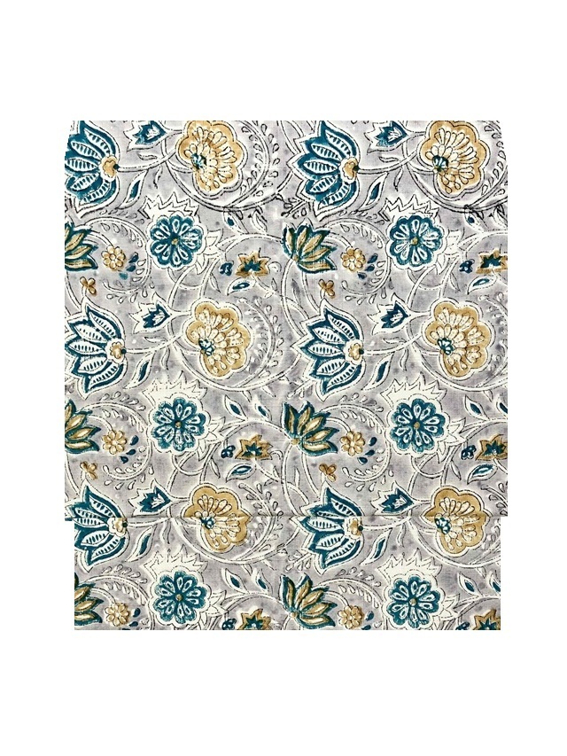 インド木版更紗 ムガシルク