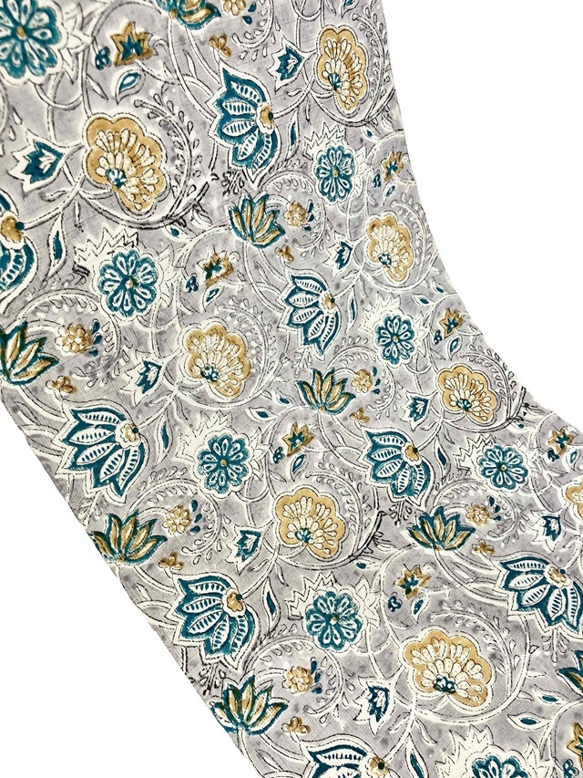 インド木版更紗 ムガシルク