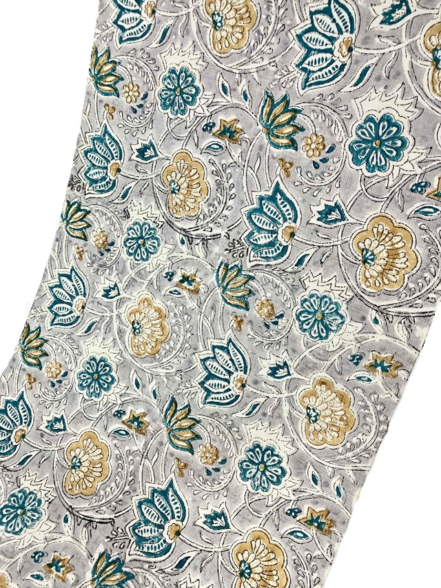 インド木版更紗 ムガシルク