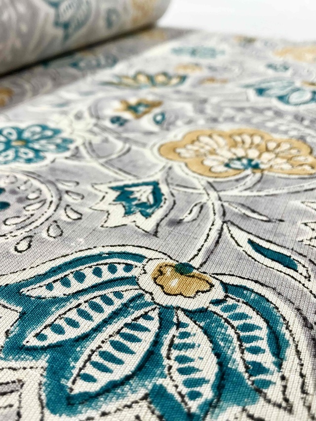 インド木版更紗 ムガシルク