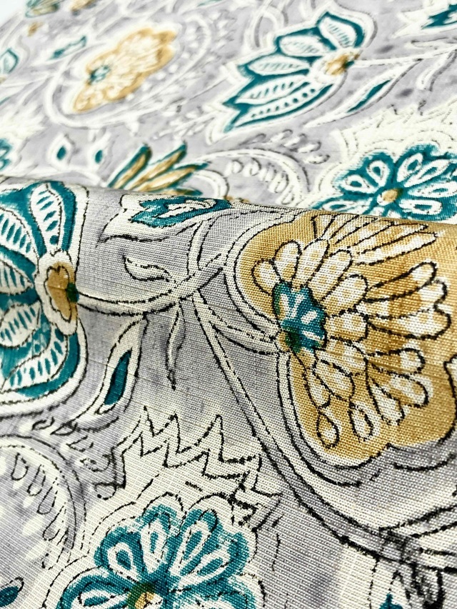 インド木版更紗 ムガシルク