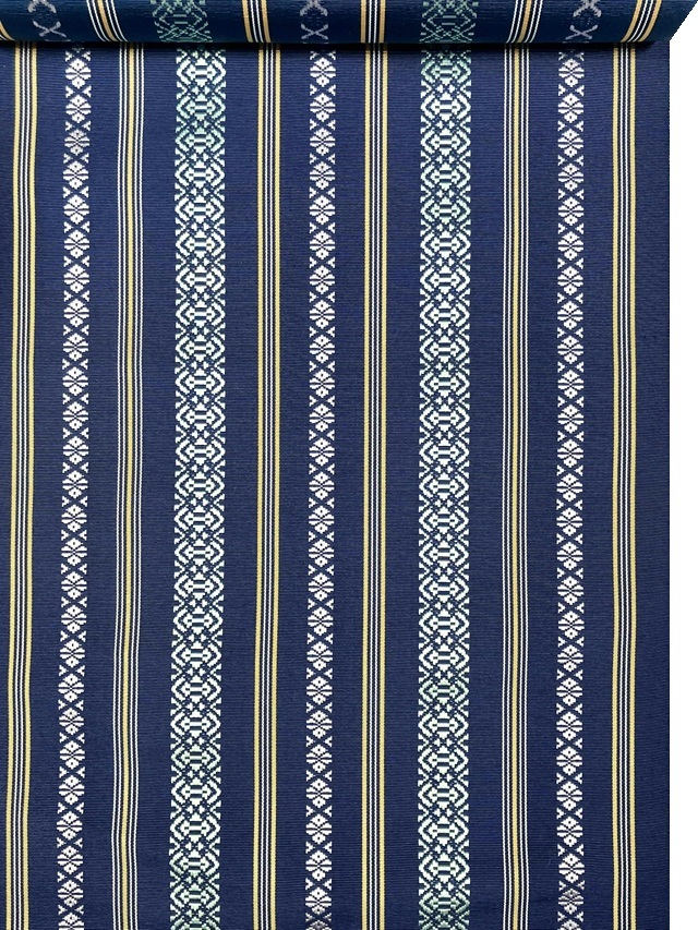 20%OFF‼️優品✨名古屋帯　夏帯　博多献上柄　ネイビー✖️ホワイト　伝統柄　藍色 名古屋帯 夏 博多織 帯 博多八寸名古屋帯 紗八寸 夏帯 紺