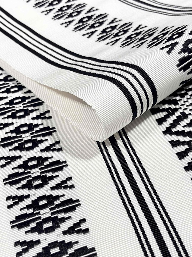 5掘出し価格 博多織 五献上 白/黒| 凛とした着姿を演出 ｜着物