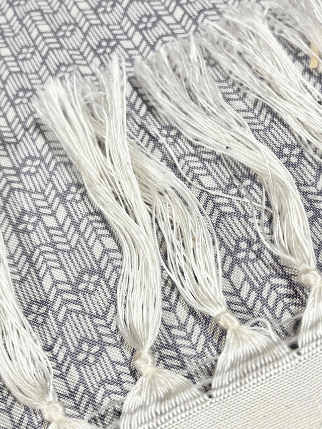 伊勢型小紋 牛首紬 重要無形文化財 矢羽根 破格値アウトレット｜彫師