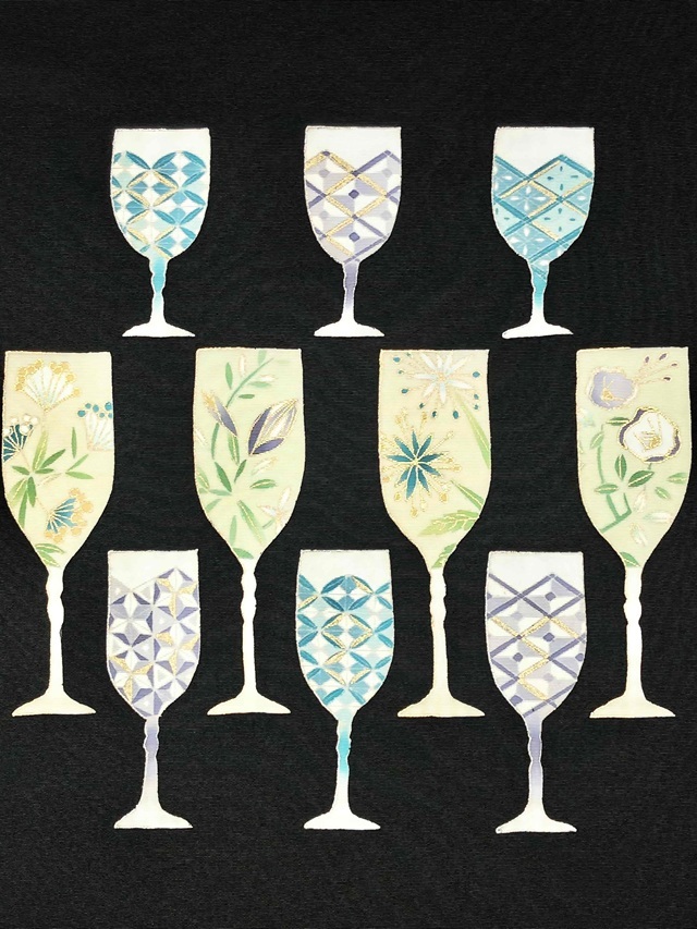 ワイングラス 京友禅 西原