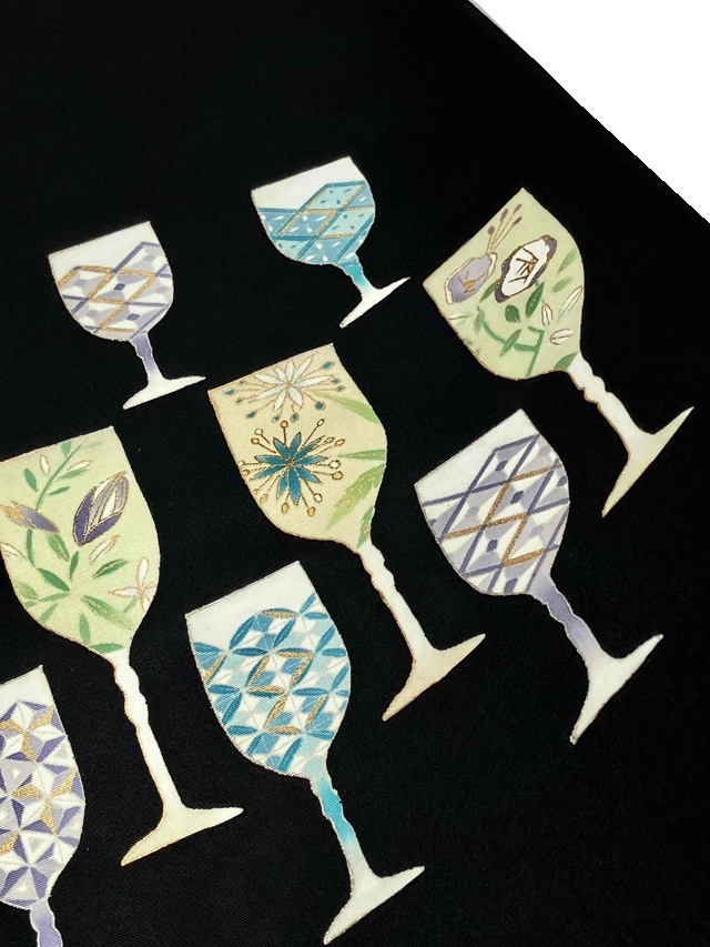 ワイングラス 京友禅 西原