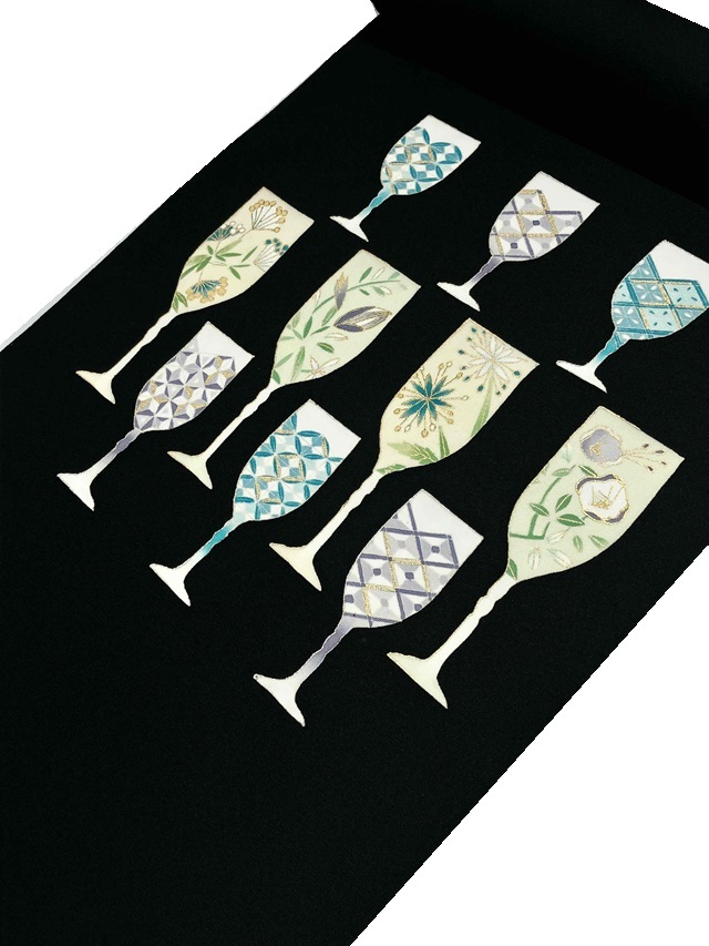 ワイングラス 京友禅 西原