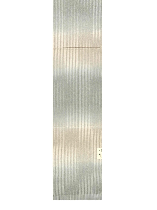 6 丹後縮緬帯揚げ 先染めストライプ生地 段染め暈し メーカー在庫放