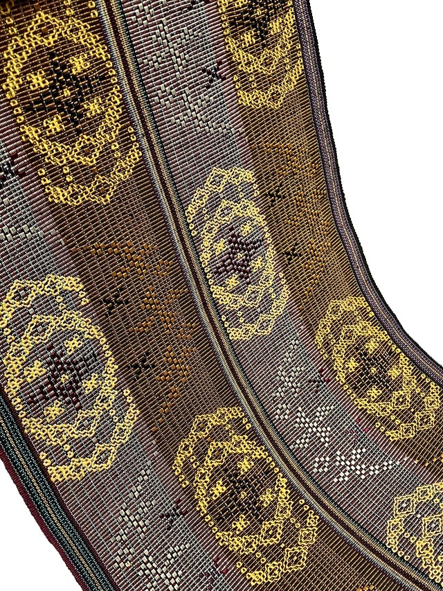 読谷山花織 希少な八寸名古屋帯| 10周年感謝特価1点限り！｜着物