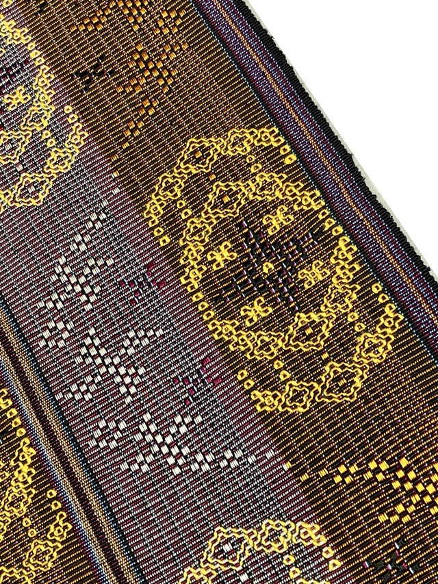 読谷山花織 希少な八寸名古屋帯| 10周年感謝特価1点限り！｜着物