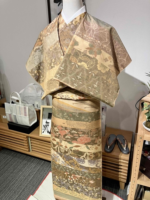 小千谷紬 古典絣つなぎ糸 問屋決算特別価格｜世界で1点 貴女だけ特別の